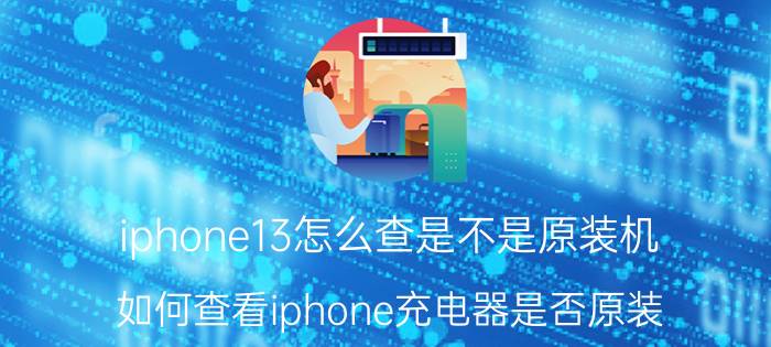 iphone13怎么查是不是原装机 如何查看iphone充电器是否原装？